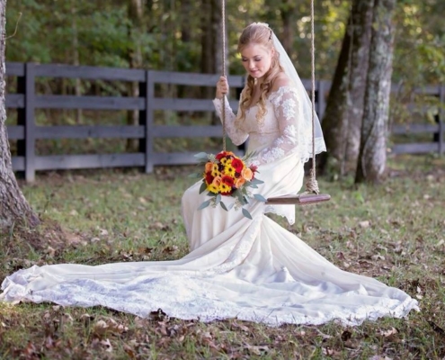 Bridal hair styling by Natural Beauty Nook in Chattanooga, TN
